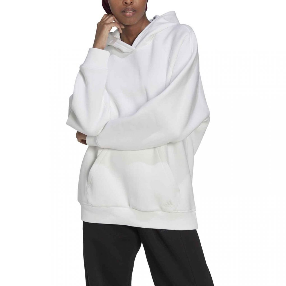 ADIDAS Sportswear W ALL SZN Γυναικείο Φούτερ με Κουκούλα - Λευκό