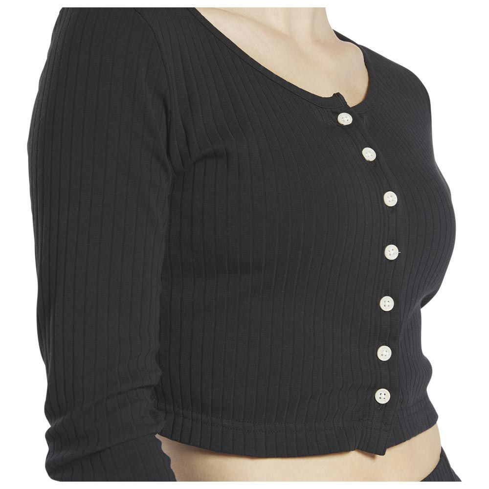 REEBOK Classics Wide Trend Long-Sleeve Top Γυναικεία μακρυμάνικη crop μπλούζα - 3