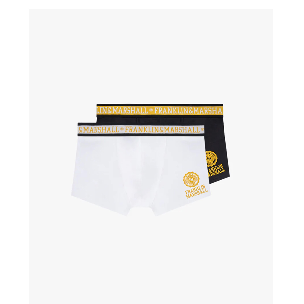 FRANKLIN MARSHALL Underwear Ανδρικά Εσώρουχα Σετ 2 Μποξεράκια - Λευκό