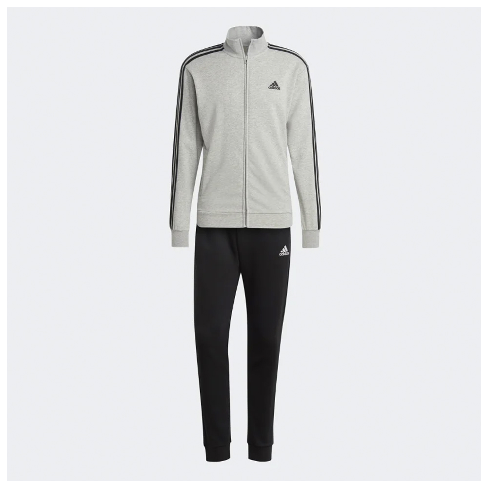 ADIDAS Basic 3-Stripes French Terry Track Suit Ανδρικό Σετ Φόρμα - Ζακέτα - 4
