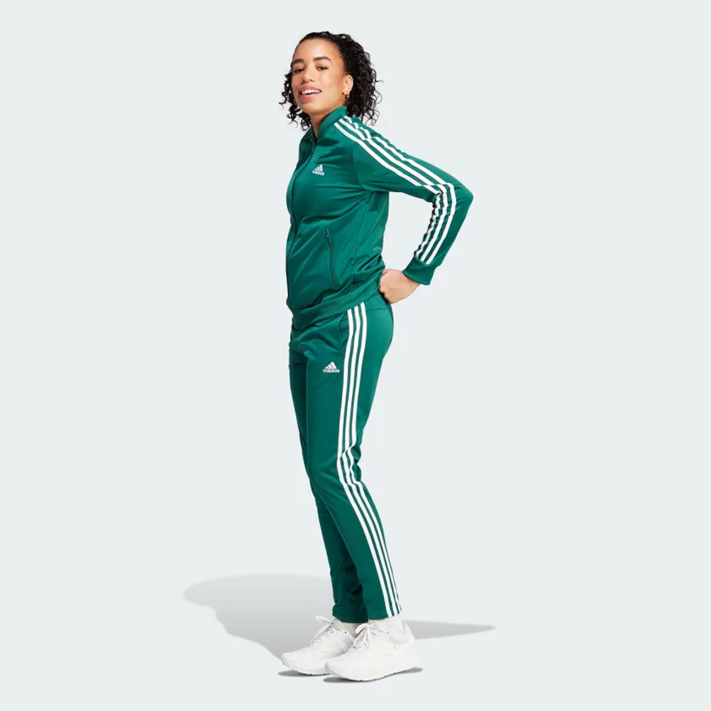 ADIDAS Essentials 3-Stripes Γυναικείο Σετ Φόρμας - Πράσινο