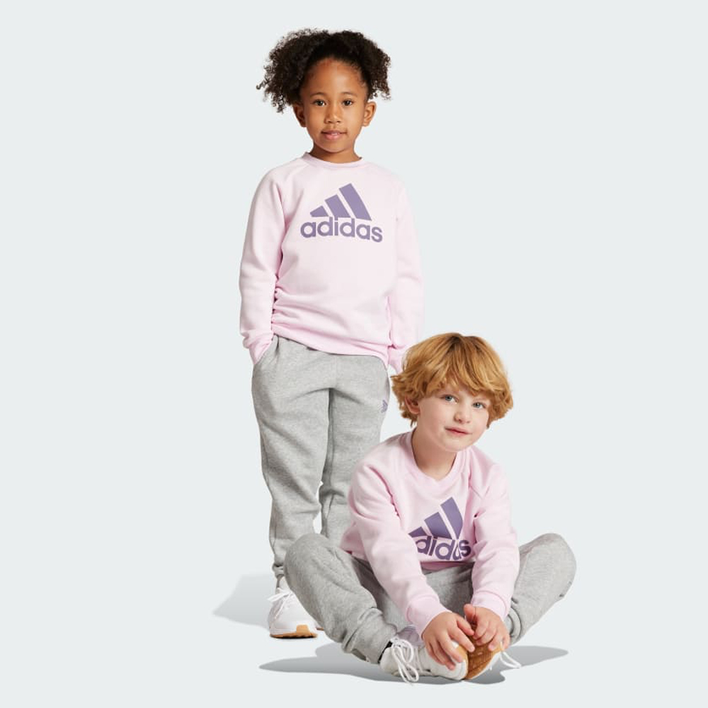 ADIDAS Essentials Logo Fleece Jogger Set Παιδικό Σετ Φούτερ - Φόρμα - Ροζ