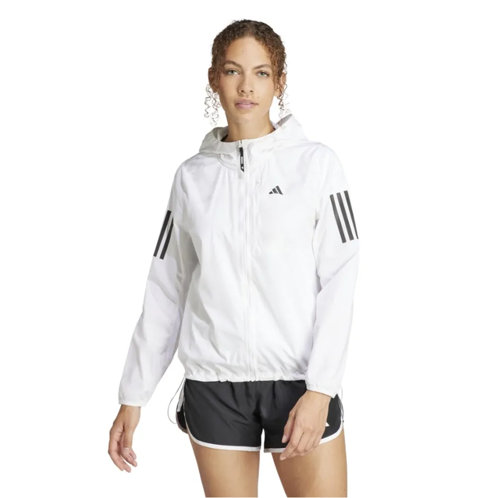 ADIDAS Own The Run Jacket Γυναικείο Αθλητικό Μπουφάν - Λευκό