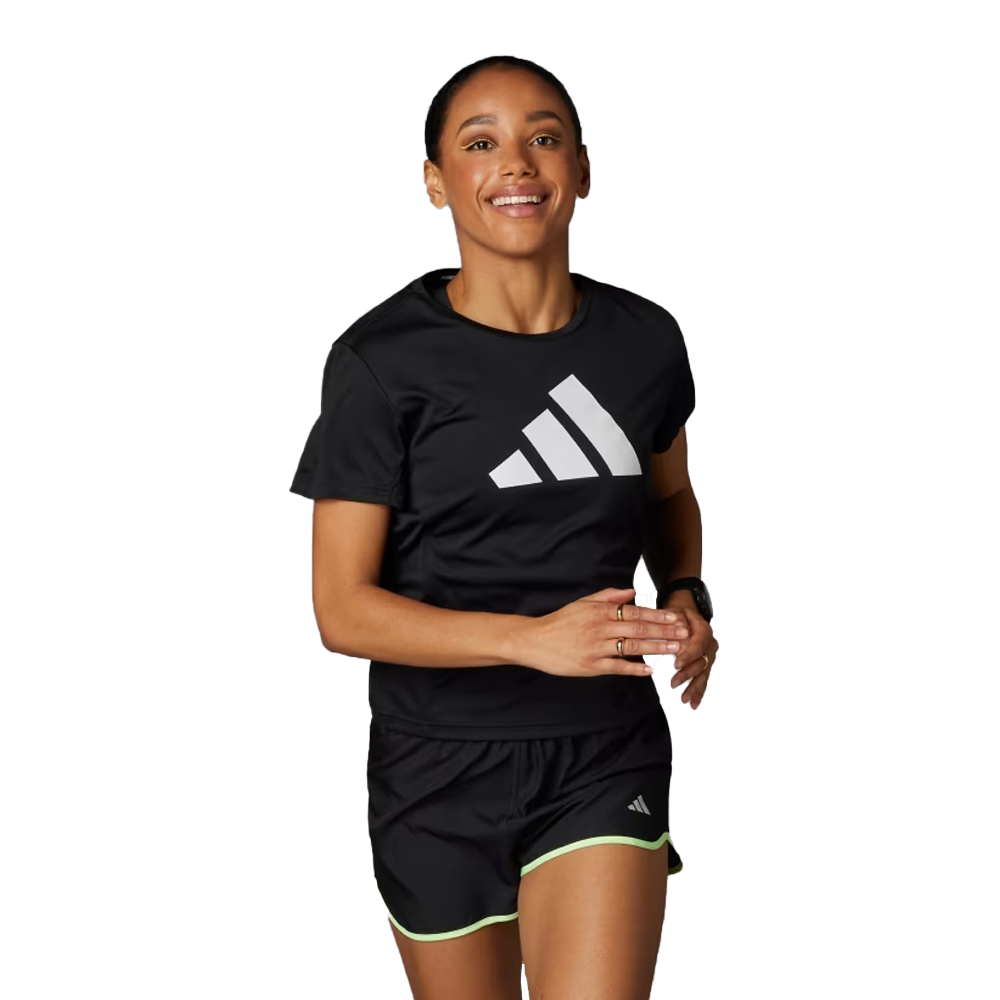 ADIDAS Run It Tee Γυναικείο Αθλητικό T-Shirt - Μαύρο