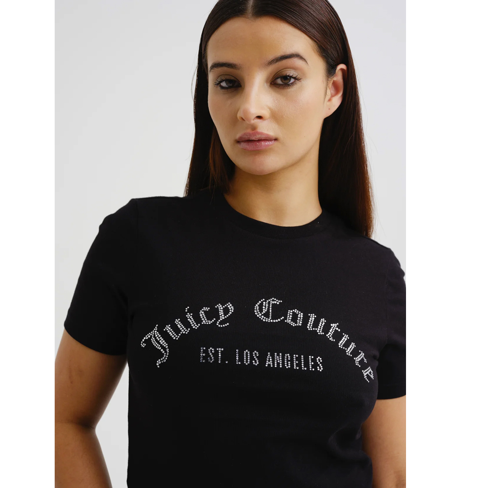 JUICY COUTURE Noah Arched Diamante T-Shirt Γυναικεία Μπλούζα με κοντό μανίκι - 2