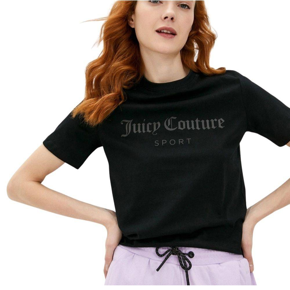 JUICY COUTURE Cora T-Shirt  Γυναικείο T-shirt με στάμπα - Μαύρο
