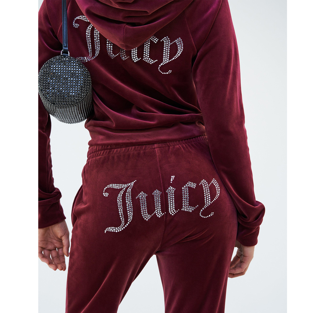 JUICY COUTURE Madison Classic Velour Hoodie With Juicy Logo Γυναικεία Βελούδινη Ζακέτα - 2
