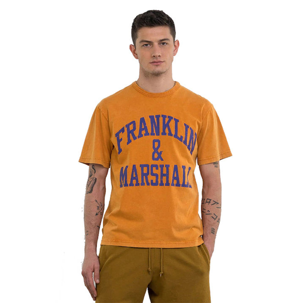 FRANKLIN & MARSHALL Ανδρικό T-shirt με Λογότυπο - 3