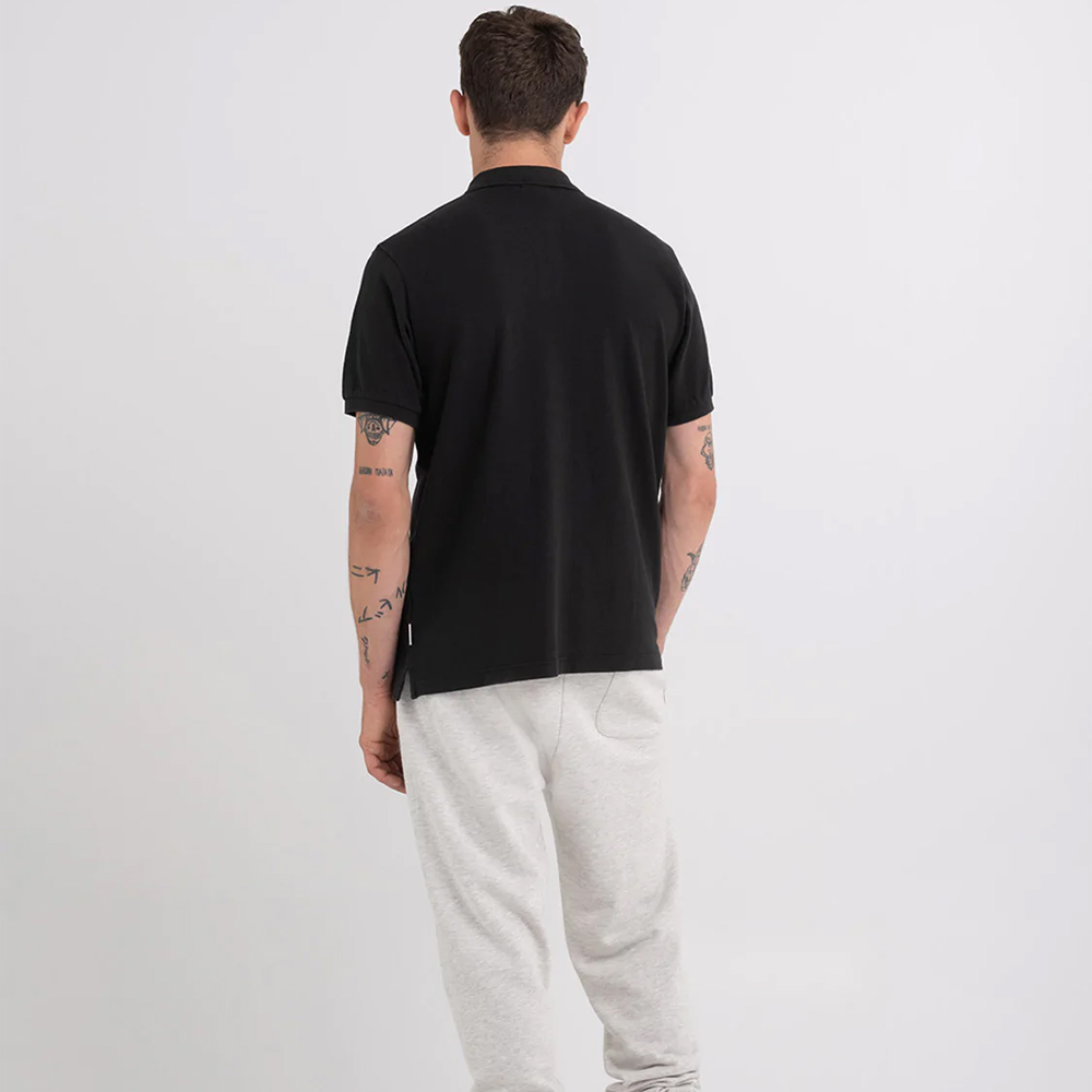 FRANKLIN MARSHALL Polo in cotone piquet ricamo logo Crest Ανδρική Πόλο Μπλούζα με κοντό μανίκι - 3