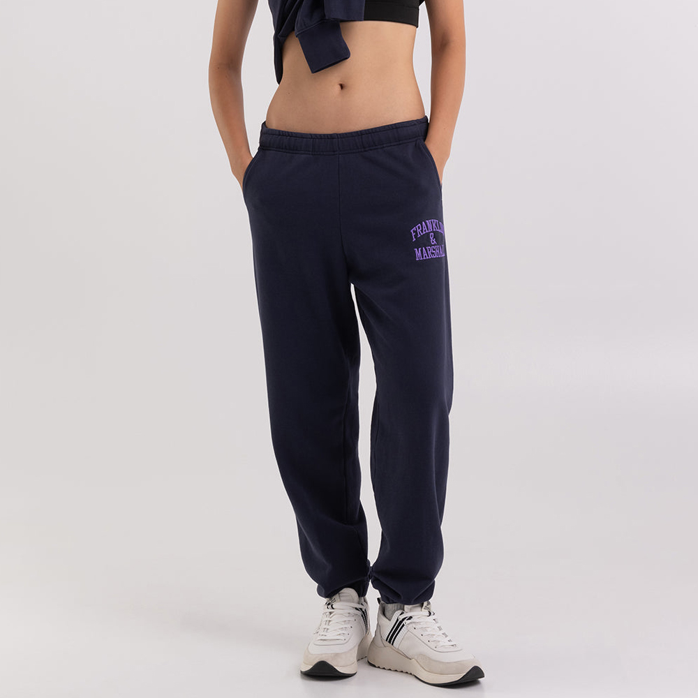 FRANKLIN & MARSHALL Fleece jogger trousers with arch letter logo embroidery Γυναικείο Παντελόνι Φόρμας - 1