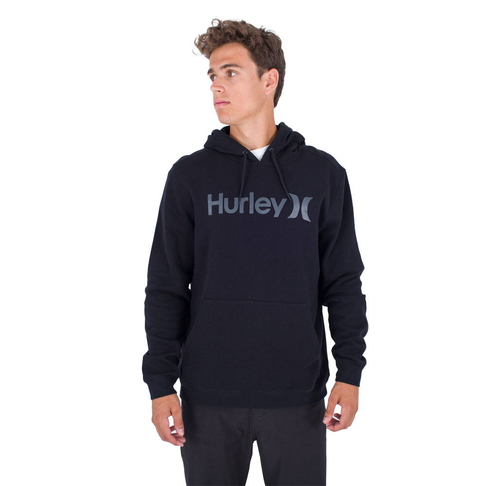 HURLEY One And Only Solid Fleece Pullover Hoodie Ανδρικό Φούτερ με κουκούλα - Μαύρο