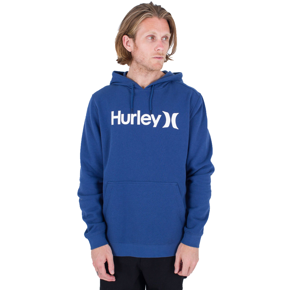 HURLEY One And Only Solid Fleece Pullover Hoodie Ανδρικό Φούτερ με κουκούλα - Μπλε