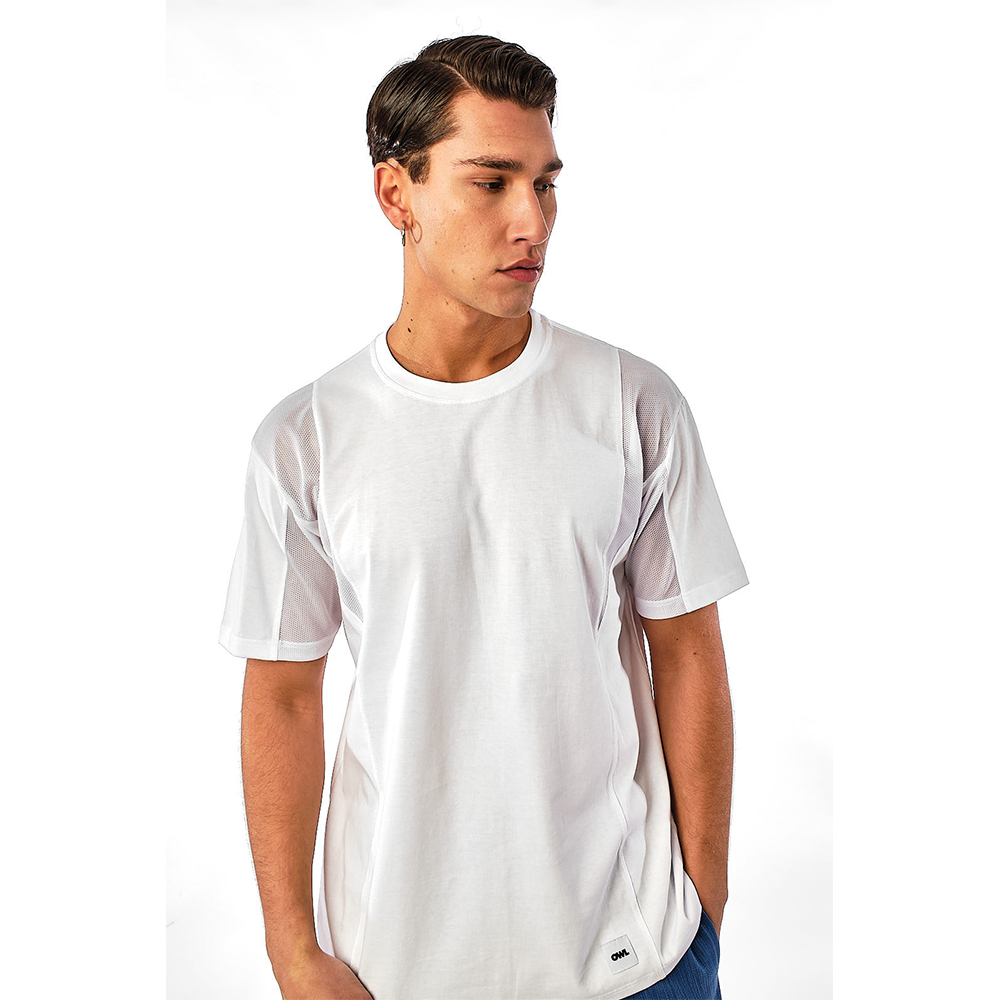 OWL T-shirt Multipanel White - 2
