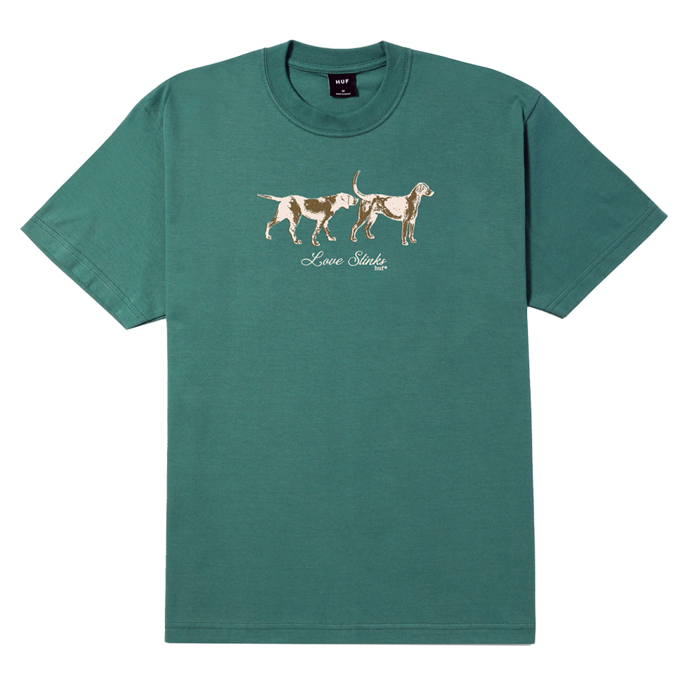 HUF Love Stinks Short Sleeve Tee Ανδρικό T-Shirt - Πράσινο