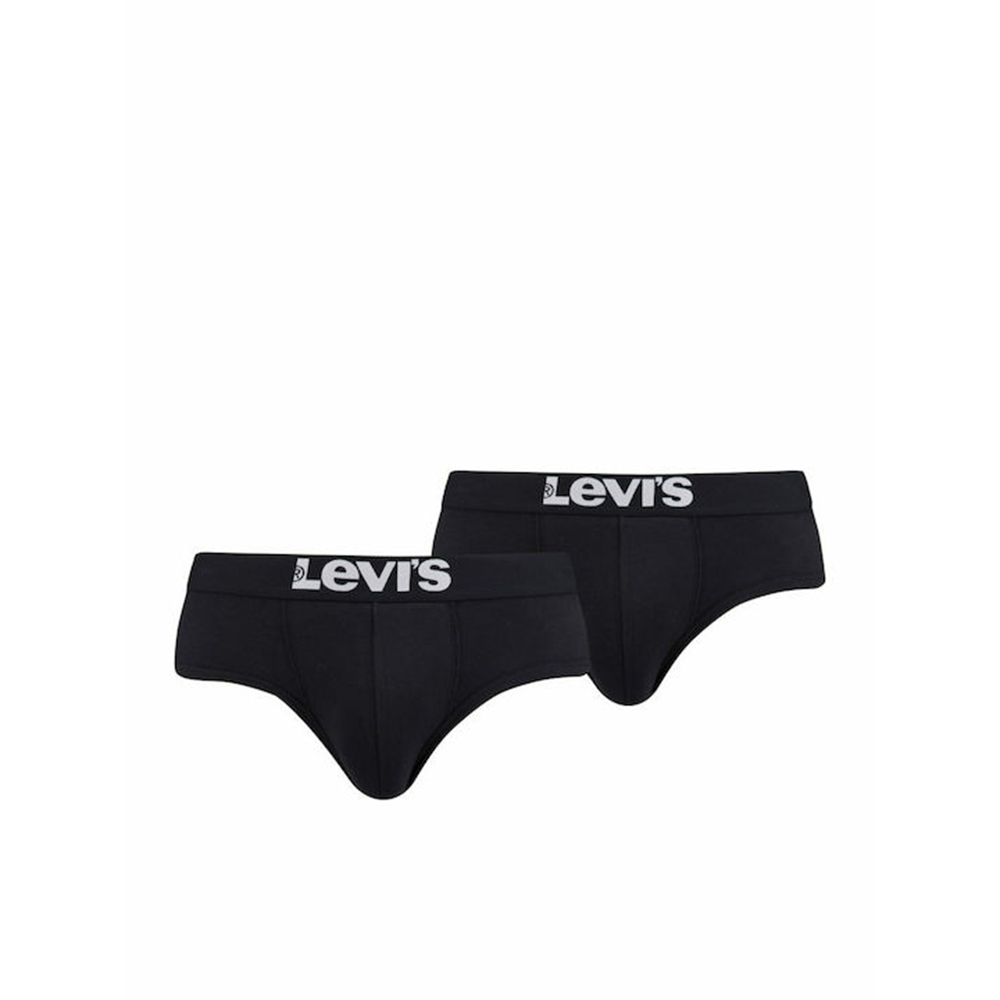 LEVI'S Solid Basic Briefs σετ 2 τεμάχια Εσώρουχα (905003001) - Μαύρο