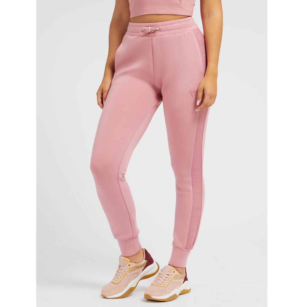 GUESS Allie Scuba Jogger Pant Γυναικείο Παντελόνι Φόρμας - Ροζ