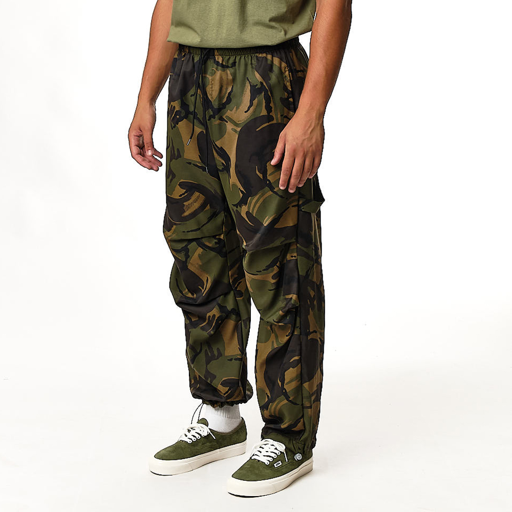 OWL Wide Leg Owl Camouflage Pants Unisex Παντελόνι - Millitaire
