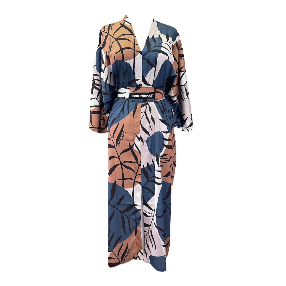 Tommy Hilfiger Printed Καφτάνι φόρεμα - Μπλέ