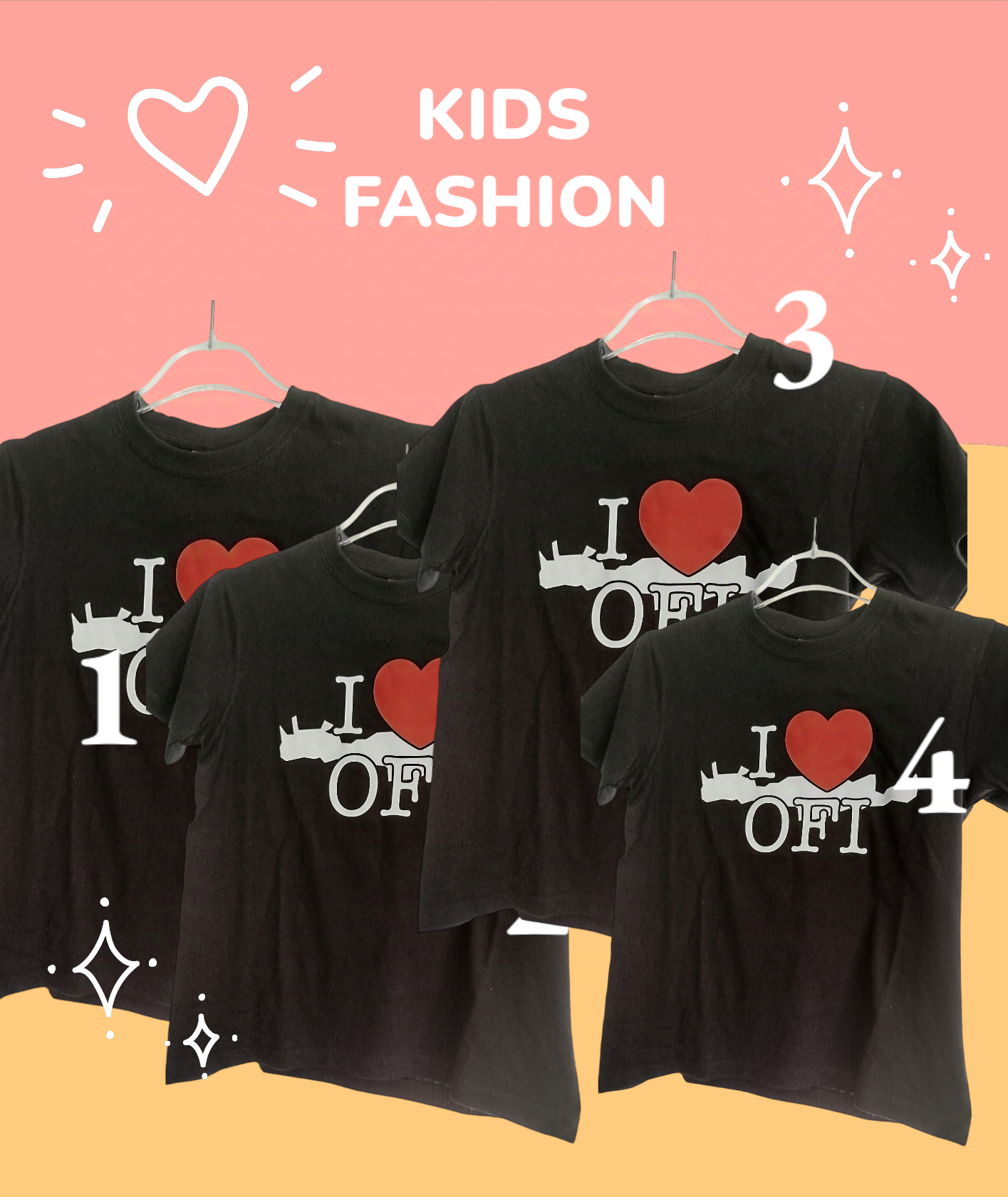 ΠΑΙΔΙΚΟ T-SHIRT I LOVE OFI CRETE ΜΑΥΡΟ - 10