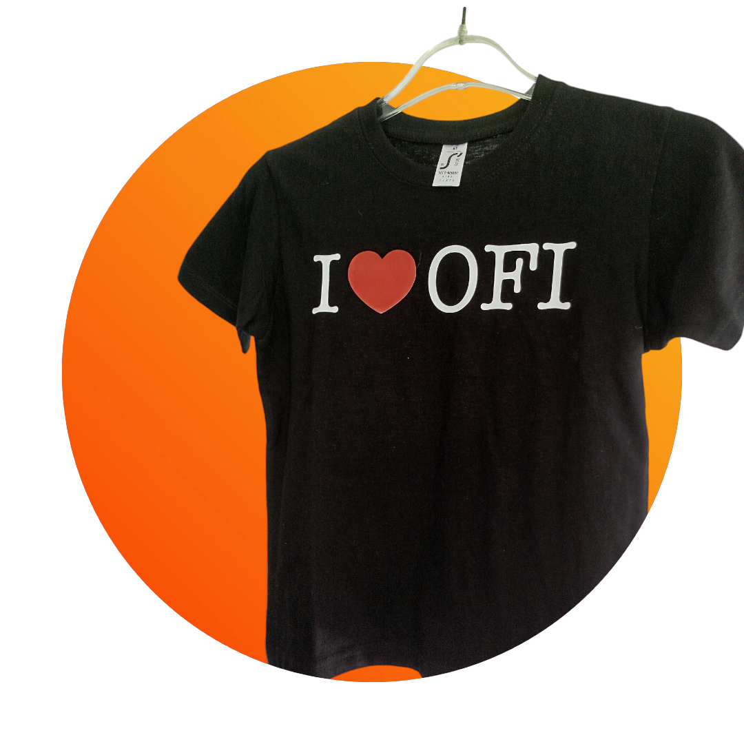 ΠΑΙΔΙΚΟ T-SHIRT I LOVE OFI 2 ΜΑΥΡΟ - 4