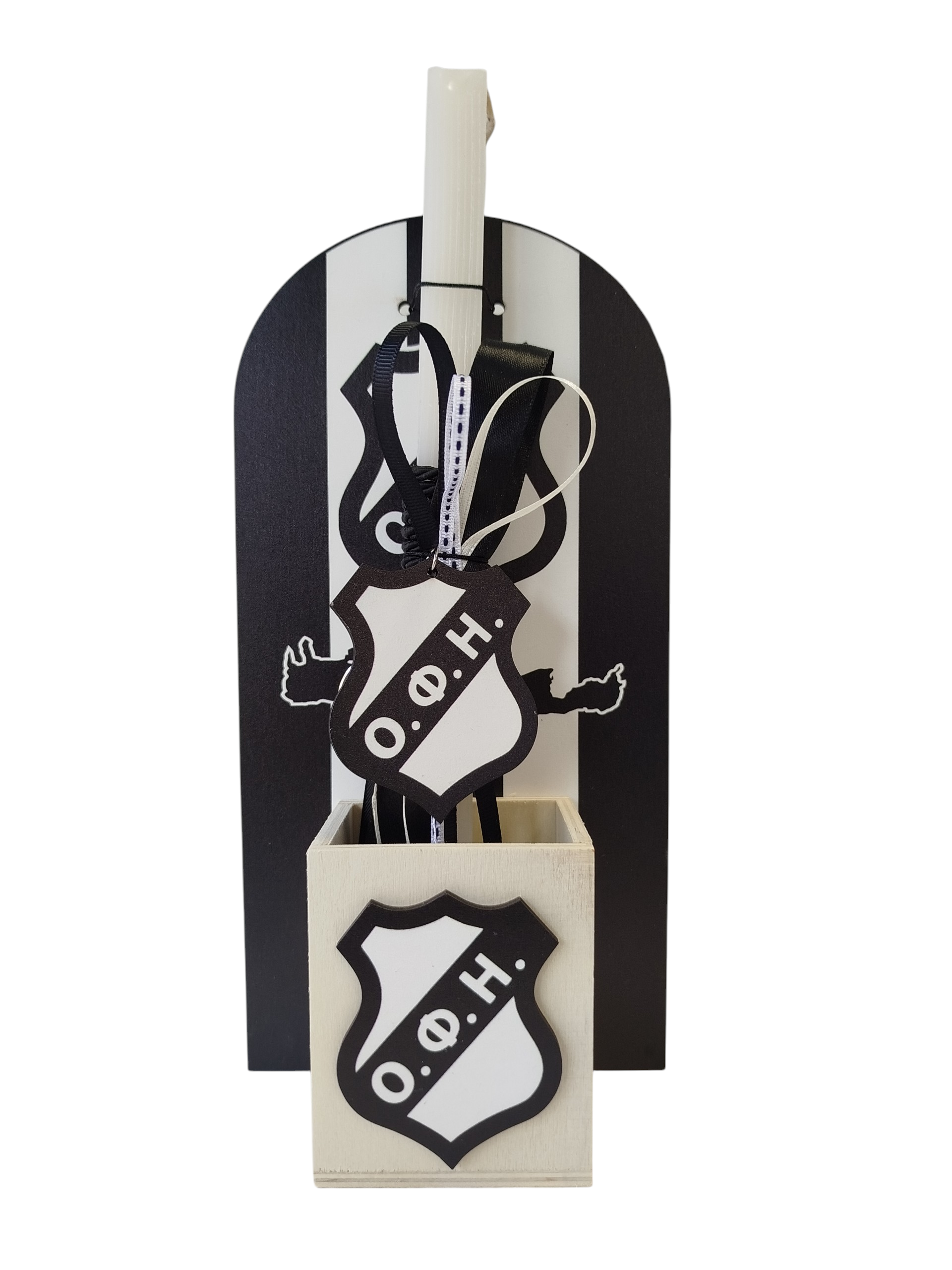 ΠΑΣΧΑΛΙΝΗ ΛΑΜΠΑΔΑ ΜΕ ΜΟΛΥΒΟΘΗΚΗ ΕΠΙΤΡΑΠΕΖΙΑ - 