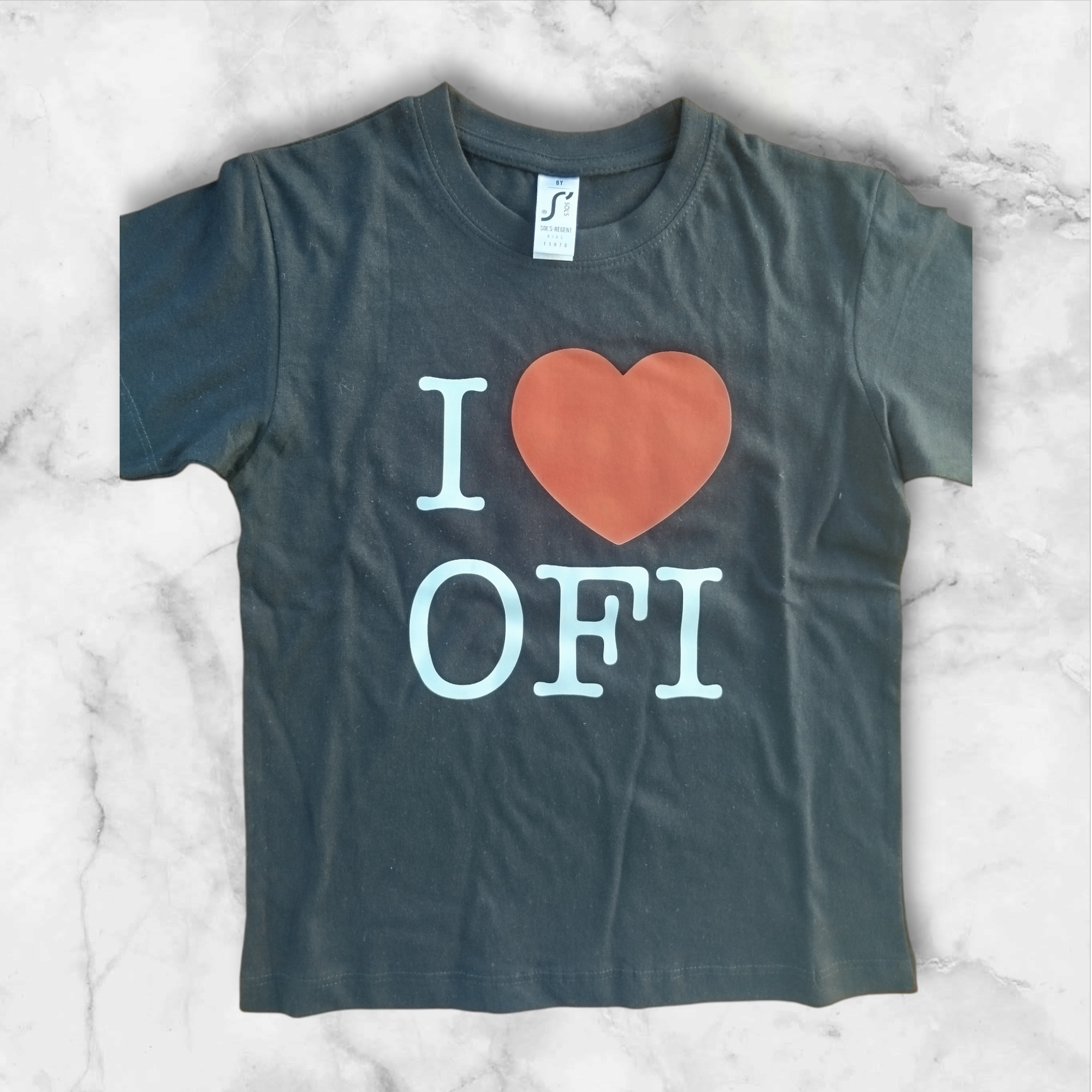  ΠΑΙΔΙΚΟ T-SHIRT Ι LOVE OFI ΜΑΥΡΟ - 2