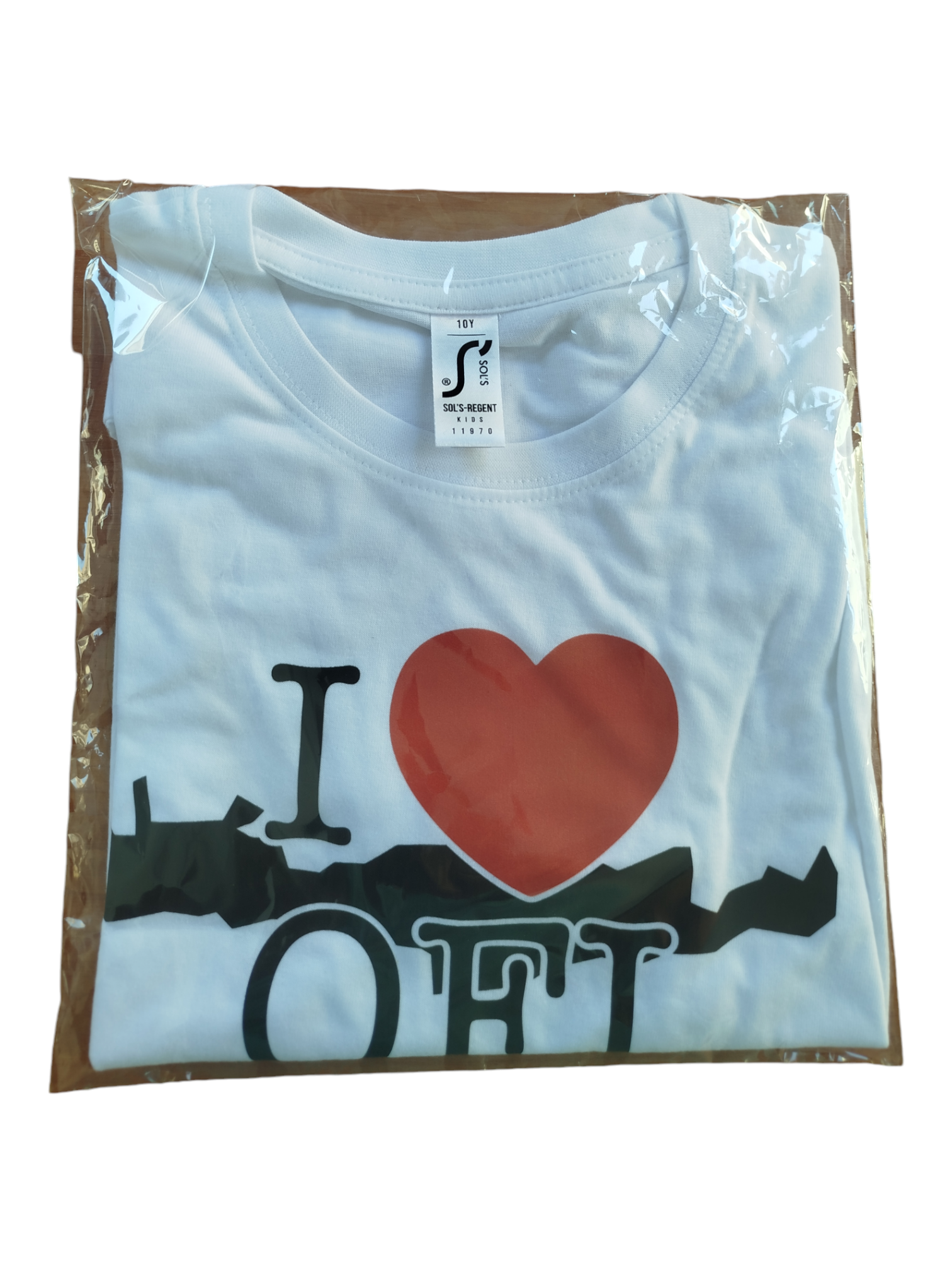 ΠΑΙΔΙΚΟ T-SHIRT I LOVE OFI CRETE  ΛΕΥΚΟ - 10
