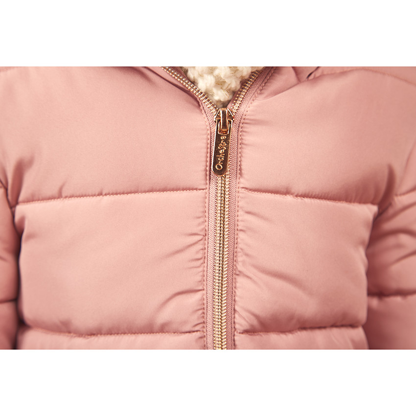Padded jacket with micropolaire lining - 3