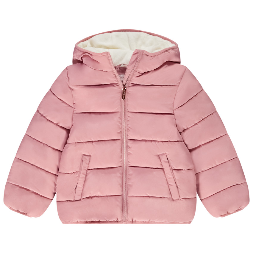 Padded jacket with micropolaire lining - Pink