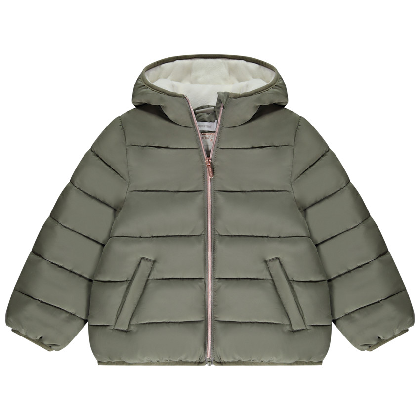 Padded jacket with micropolaire lining - 1