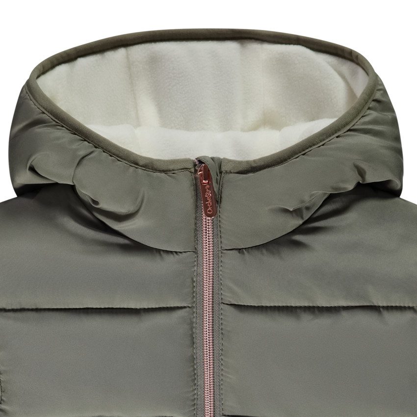 Padded jacket with micropolaire lining - 4