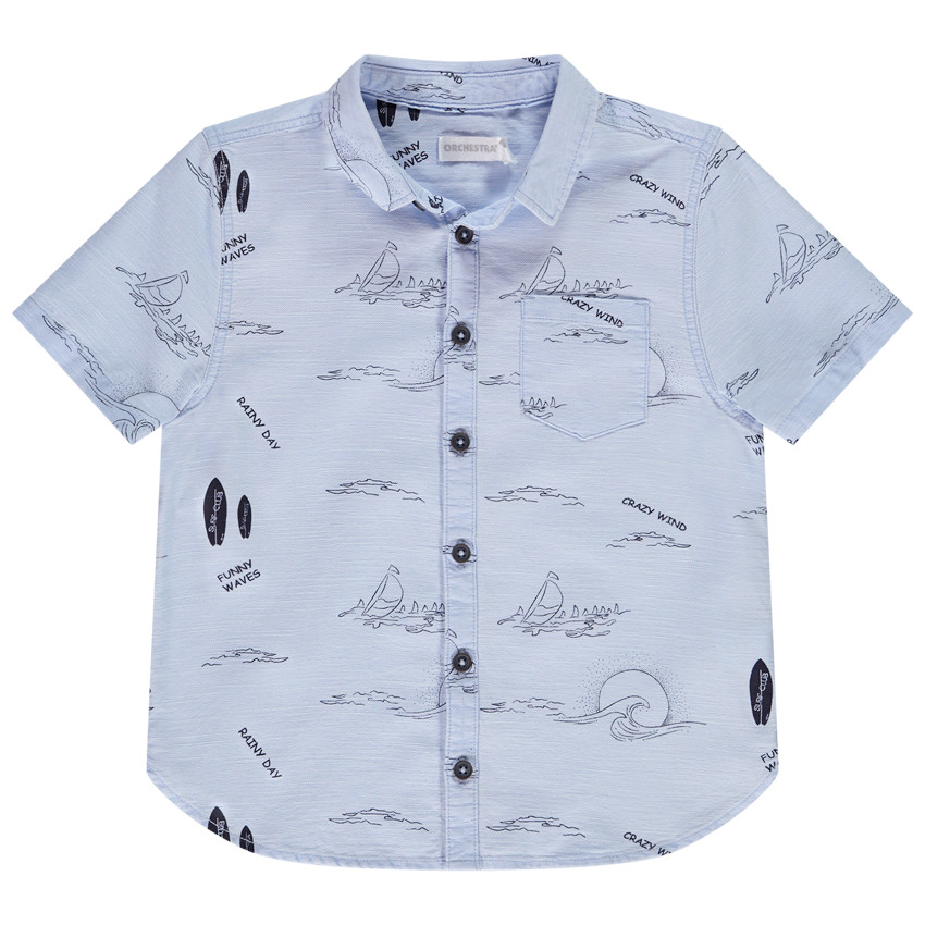 Short sleeve shirt with pattern - 1