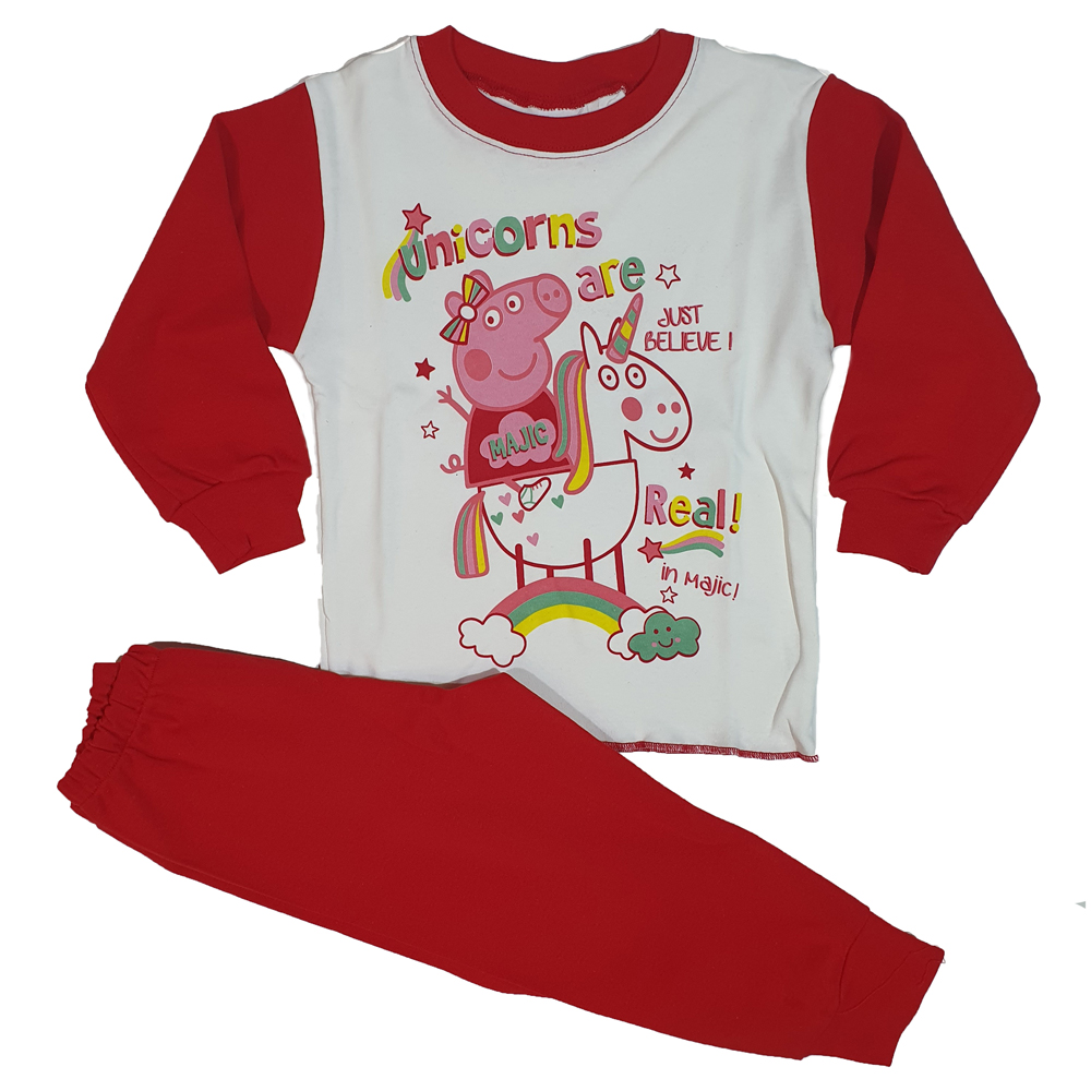 Παιδικό σετ πιτζάμες κορίτσι - ΚΟΚΚΙΝΟ