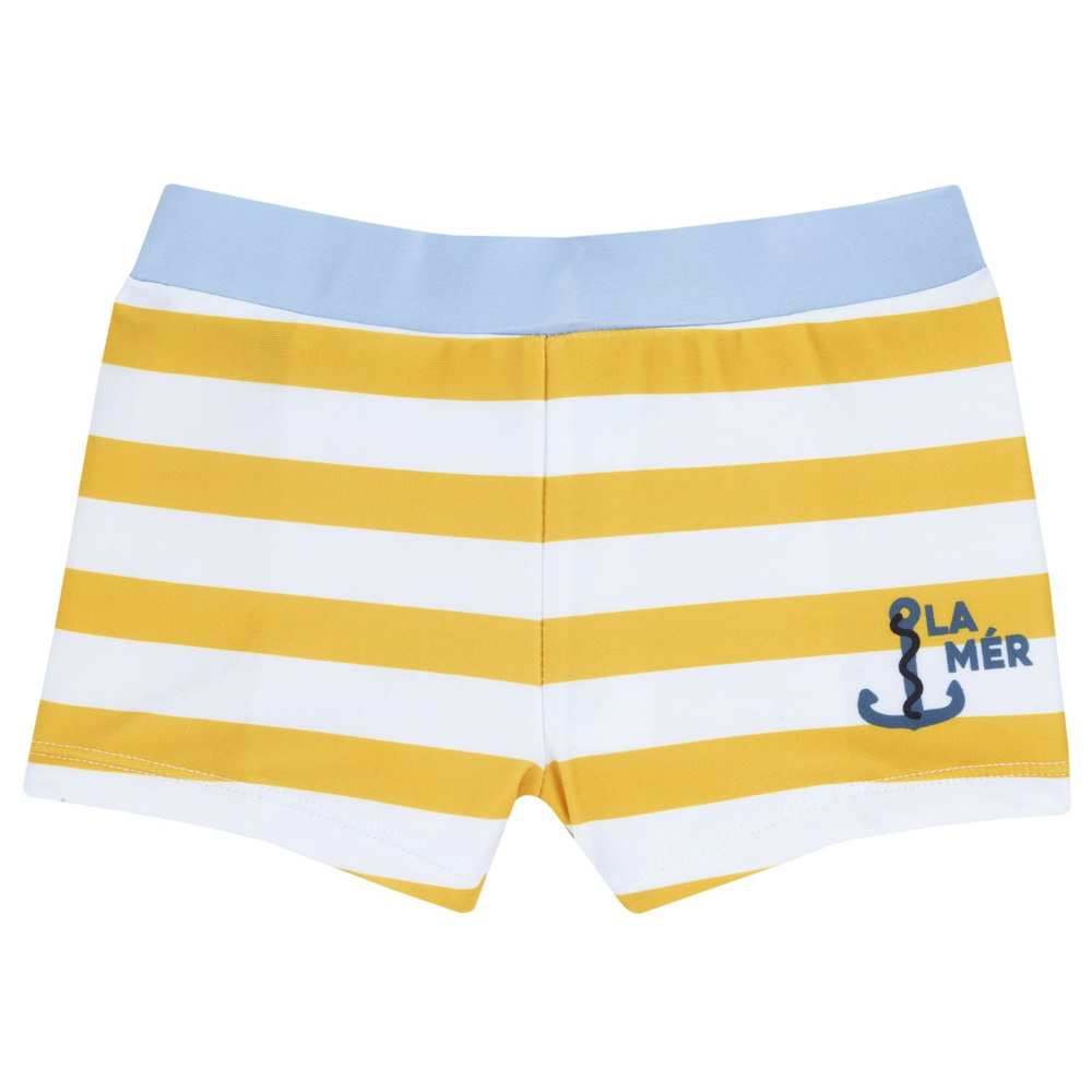 Παιδικό ριγέ μαγιό μποξερ CHICCO αγόρι - ΚΙΤΡΙΝΟ