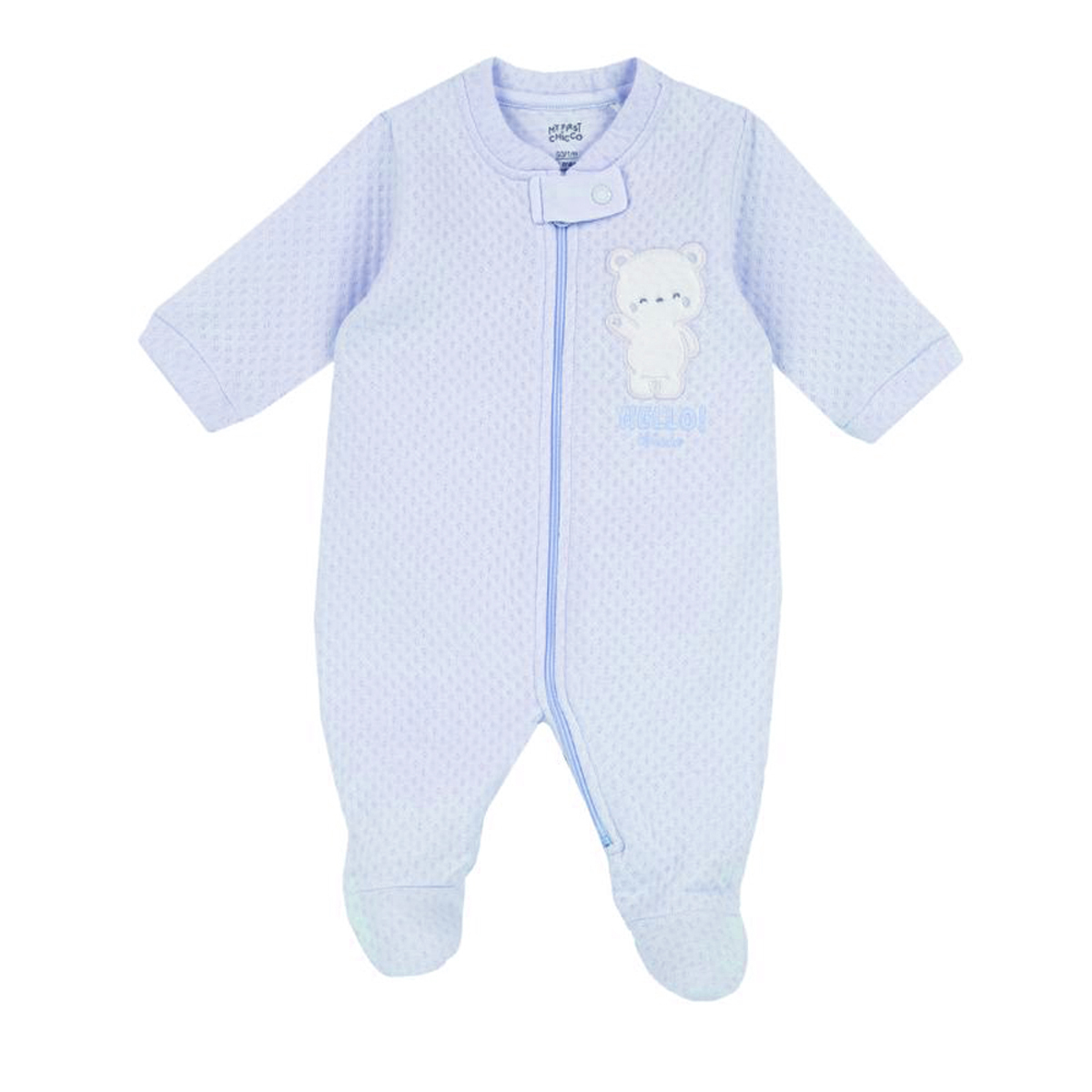 Βρεφικό φορμάκι με φερμουάρ CHICCO κορίτσι - ΓΑΛΑΖΙΟ