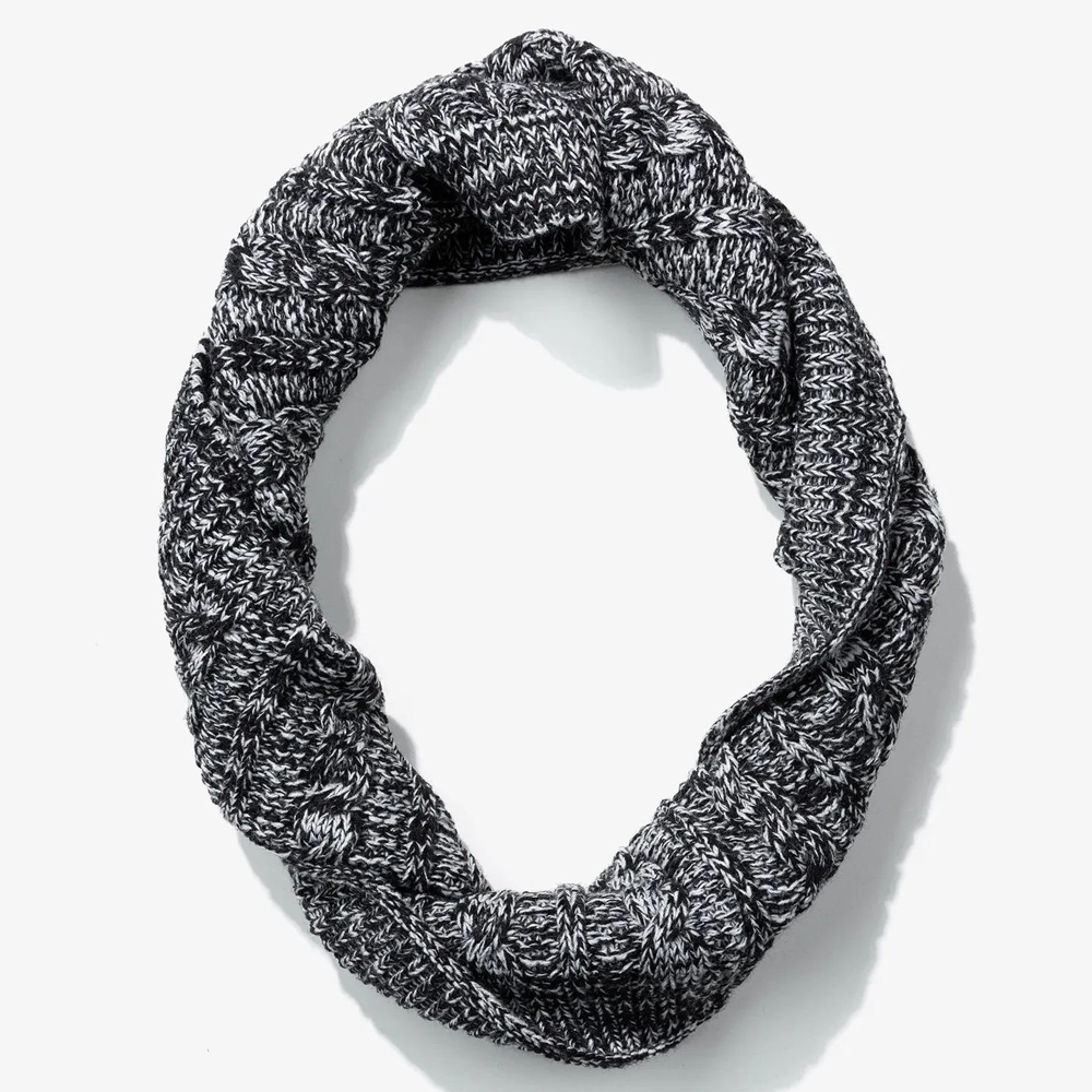 Πλεκτή λαιμουδιέρα-κασκόλ TIFFOSI - ΜΑΥΡΟ