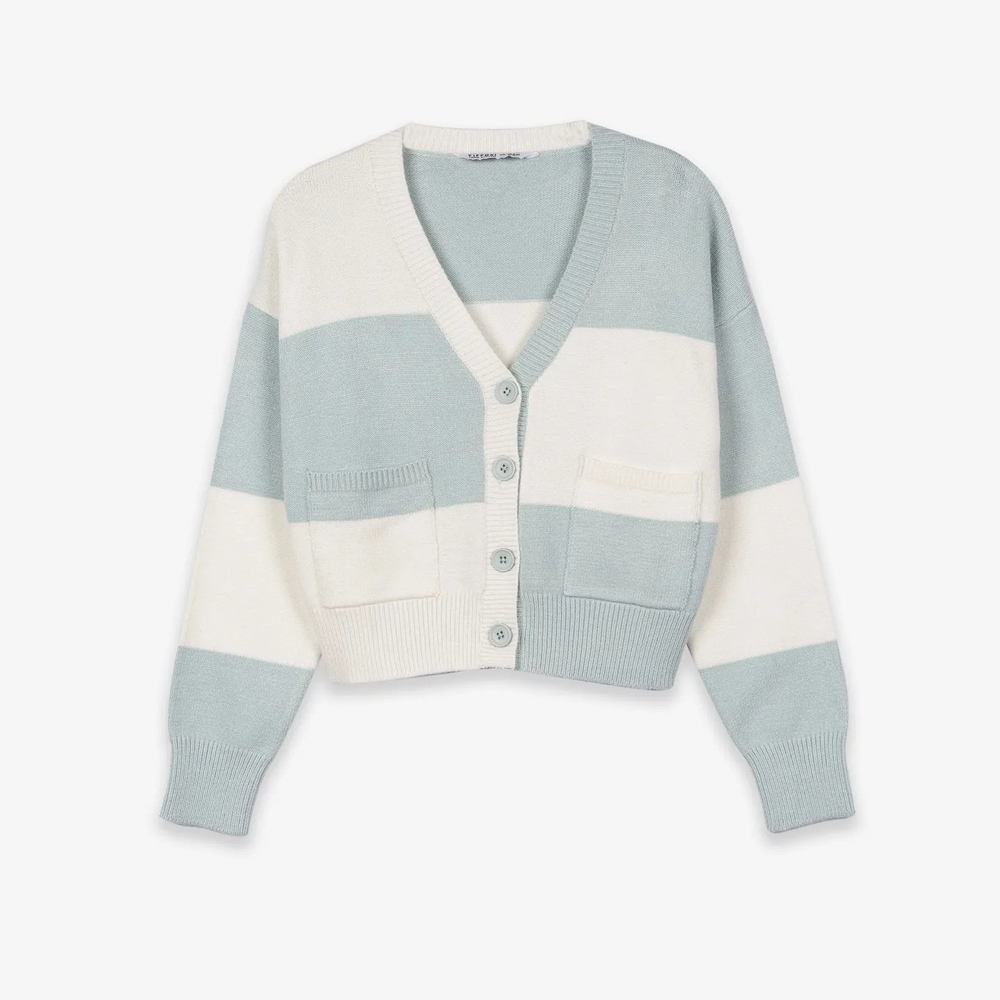 Πλεκτή ζακέτα TIFFOSI - ΜΕΝΤΑ