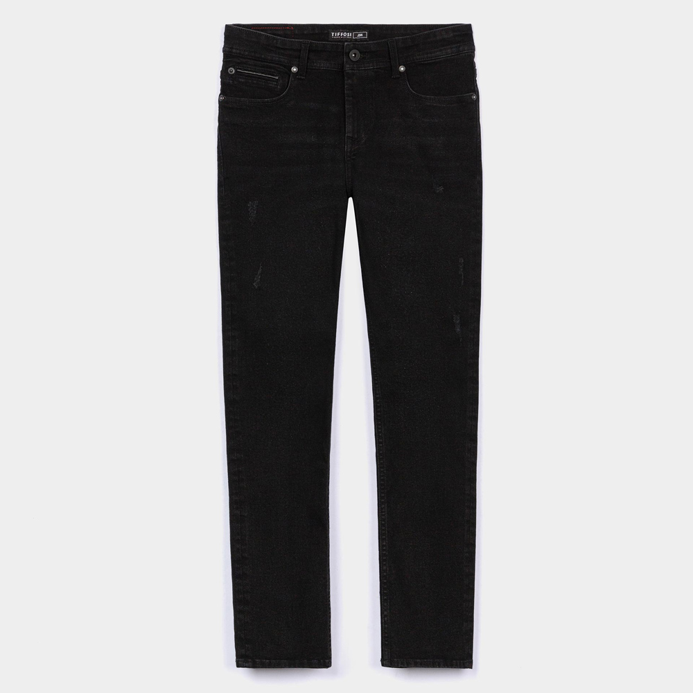 Τζιν παντελόνι slim fit TIFFOSI - ΜΑΥΡΟ