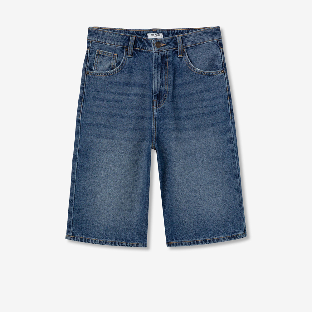 Παιδική τζιν βερμούδα TIFFOSI κορίτσι - ΜΠΛΕ