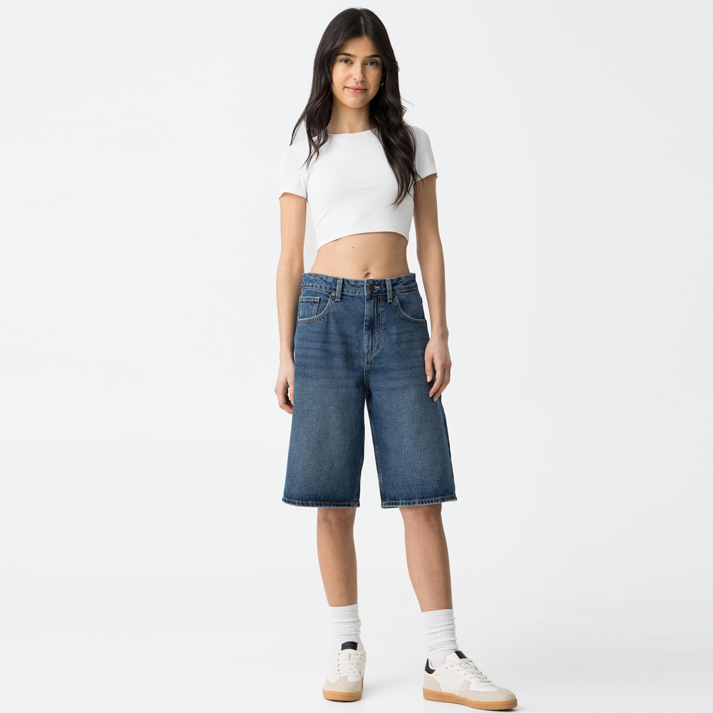 Παιδική τζιν βερμούδα TIFFOSI κορίτσι - 2