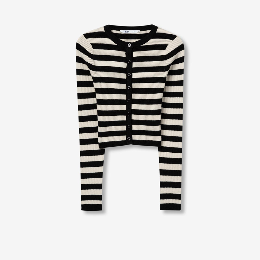 Εφηβική πλεκτή ζακέτα TIFFOSI κορίτσι - ΛΕΥΚΟ-ΜΑΥΡΟ