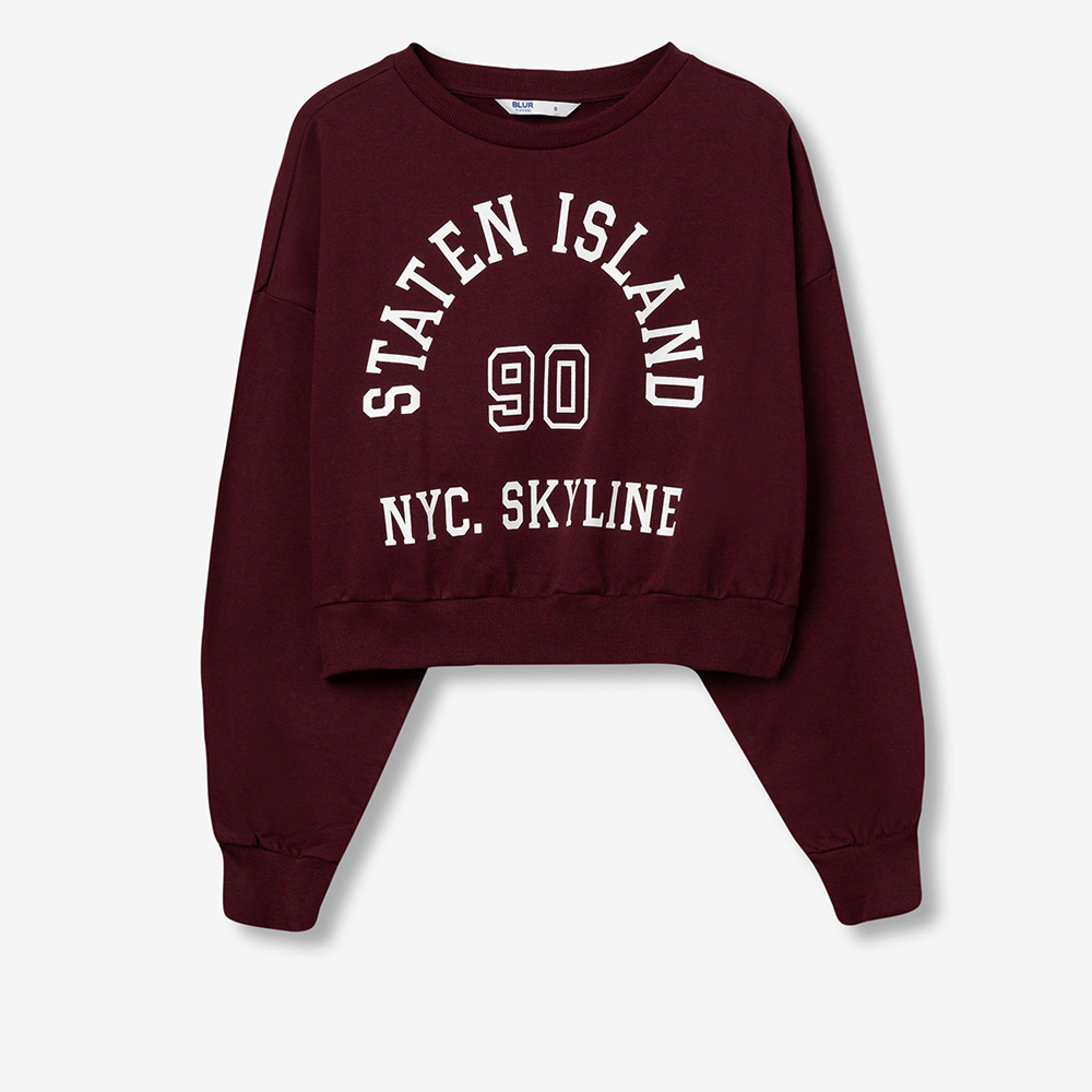 Παιδικό crop φούτερ TIFFOSI κορίτσι - ΡΟΔΙ