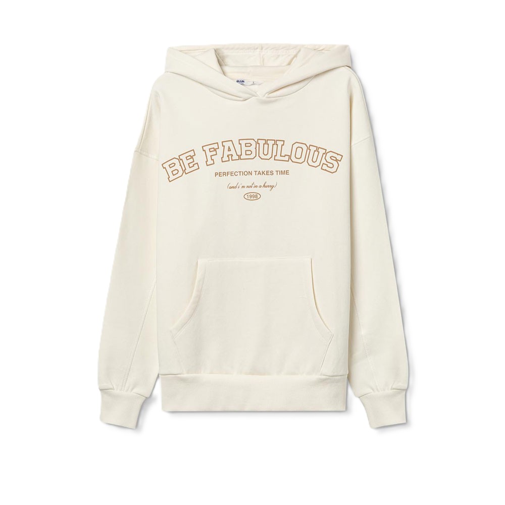 Εφηβικό φούτερ με κουκούλα TIFFOSI κορίτσι - ΕΚΡΟΥ