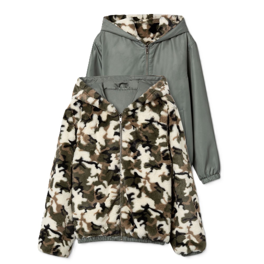 Εφηβικό μπουφάν διπλής όψης TIFFOSI κορίτσι - ΛΑΔΙ