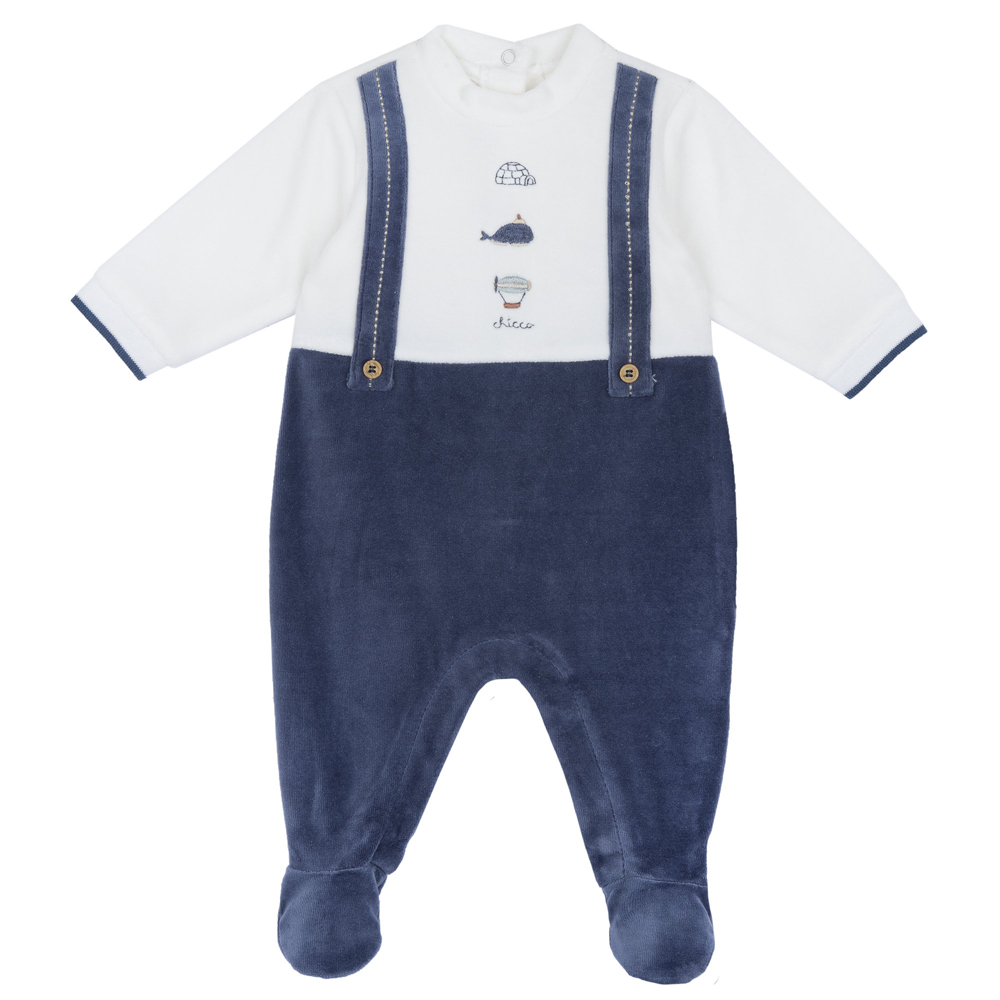 Βρεφικό φορμάκι CHICCO αγόρι - ΛΕΥΚΟ-ΜΠΛΕ