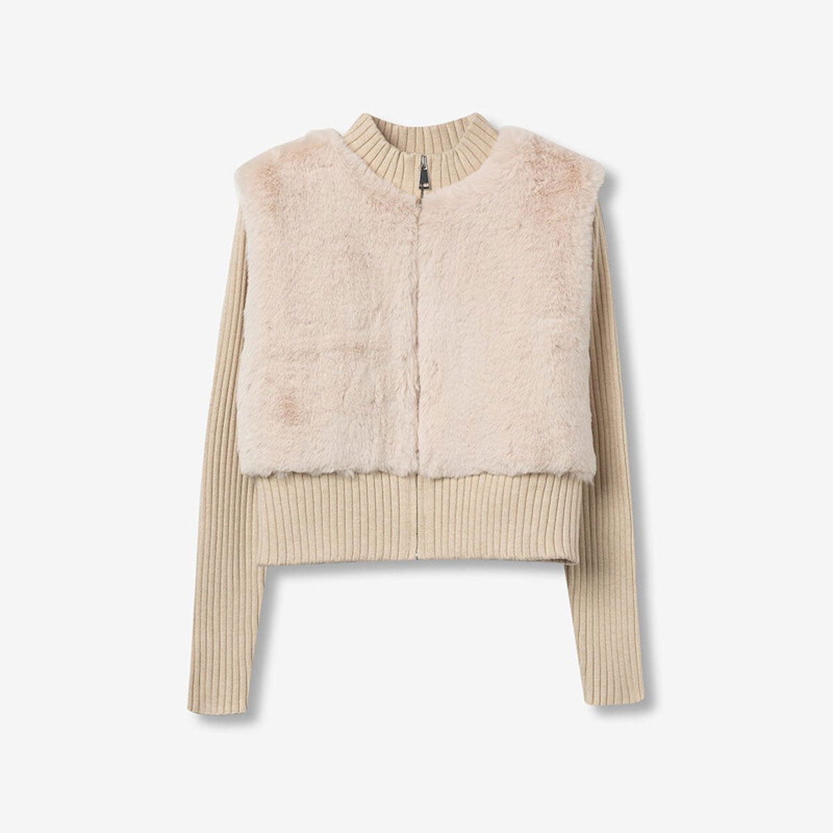 Παιδική γούνινη ζακέτα TIFFOSI κορίτσι - ΜΠΕΖ