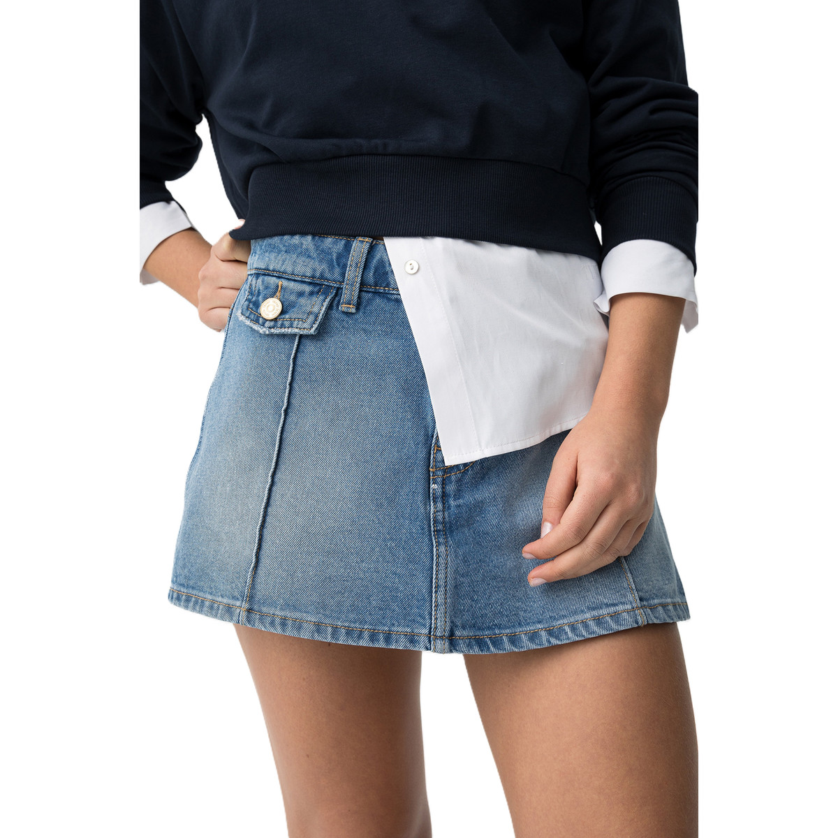 Παιδικό τζιν σόρτς TIFFOSI κορίτσι - 3