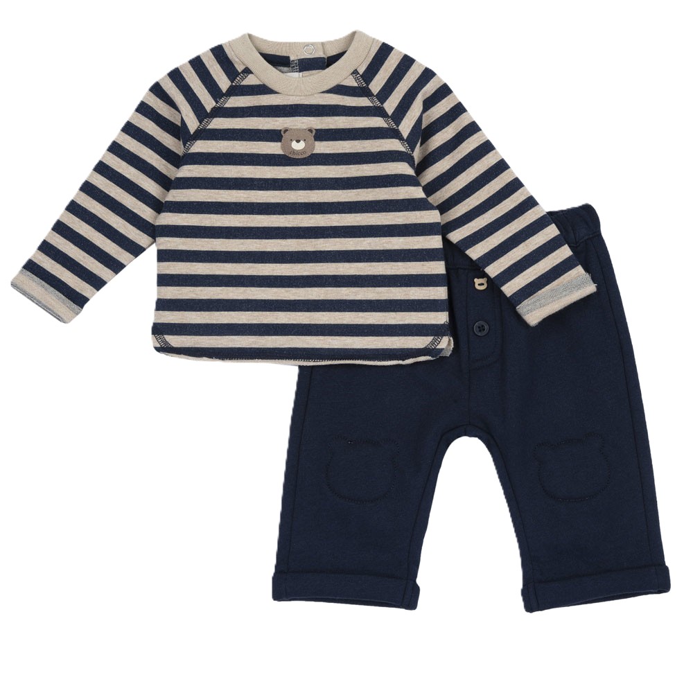 Βρεφιικό σετ με φόρμα CHICCO αγόρι - ΜΠΕΖ