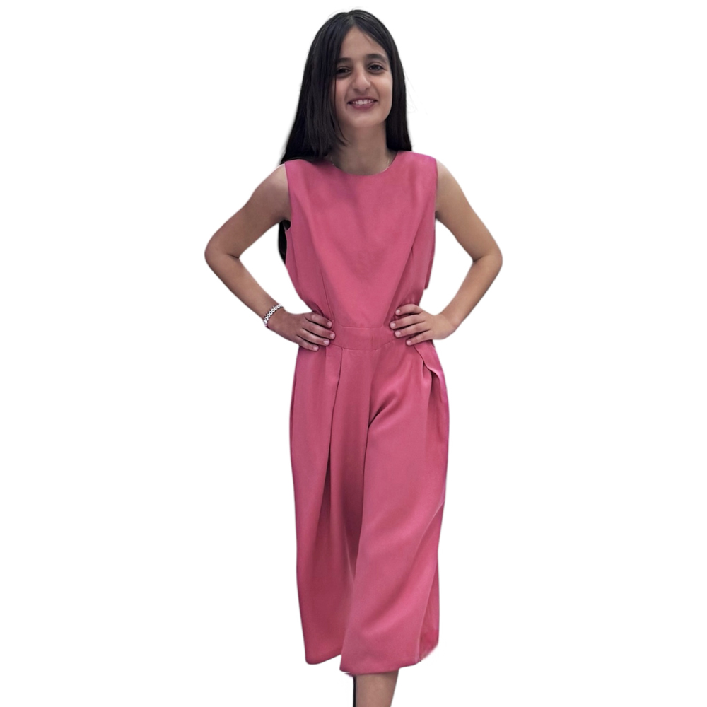 Παιδική ολόσωμη φόρμα GLOUS κορίτσι - ΡΟΖ