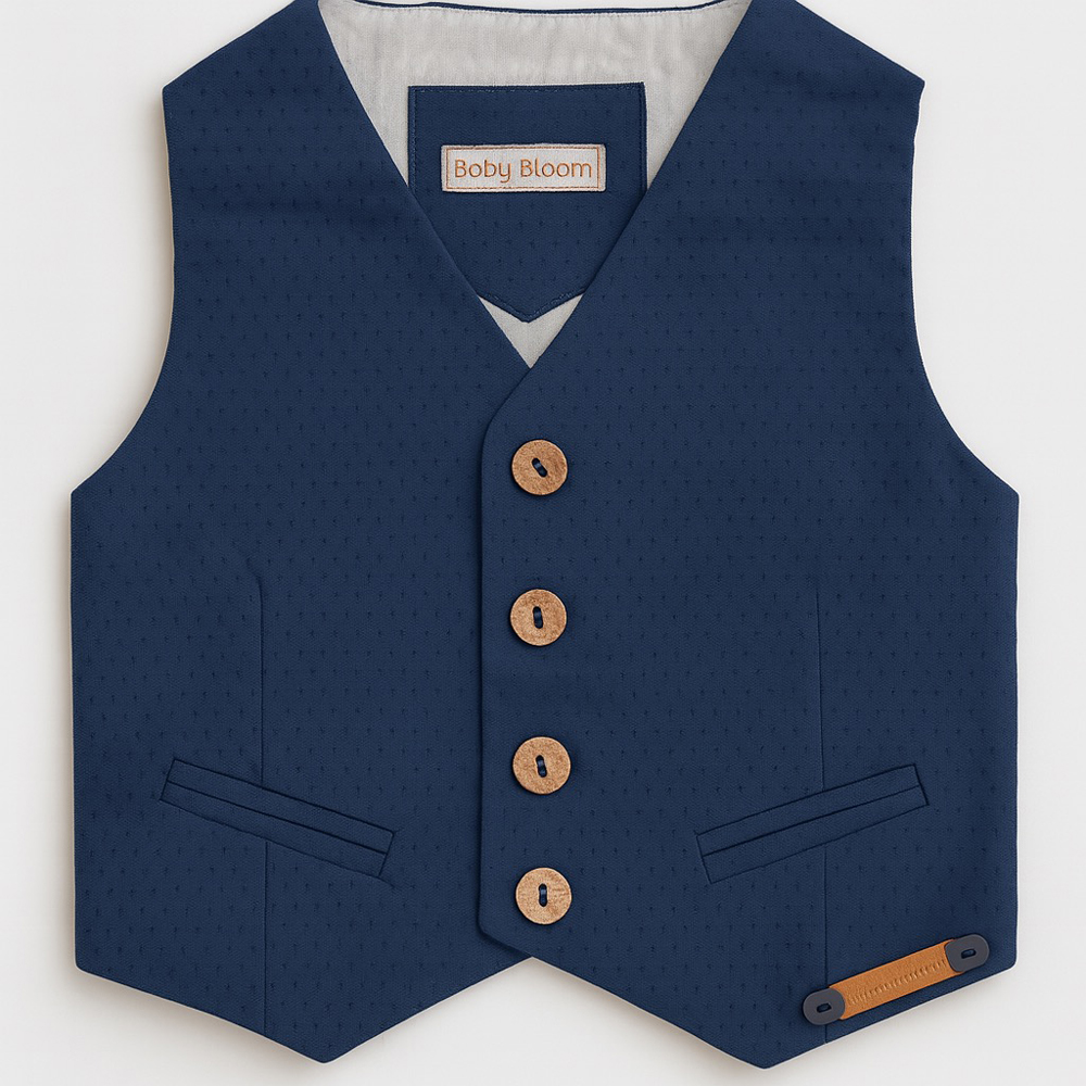 Βρεφικό γιλέκο BABY BLOOM αγόρι - NAVY